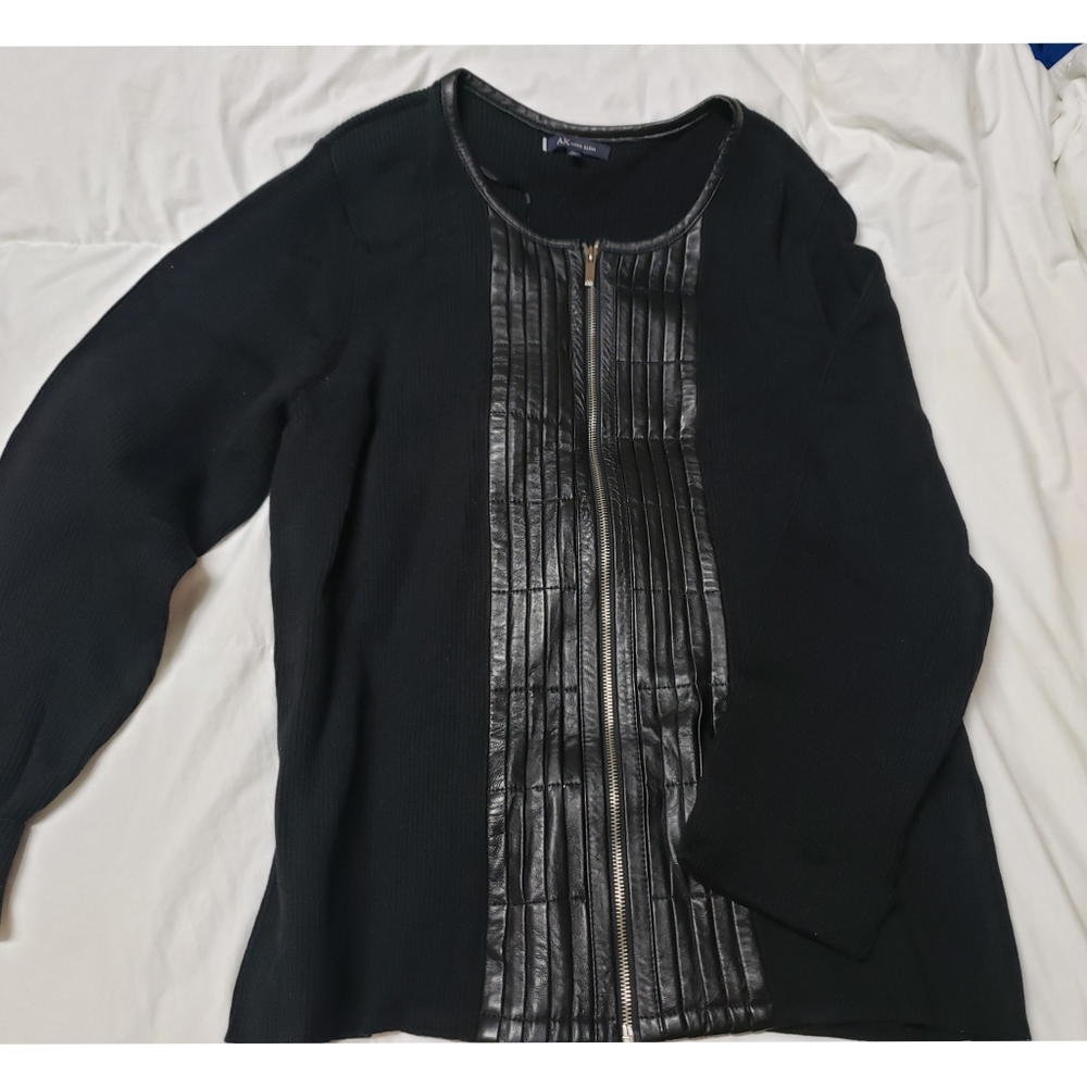 Anne Klein zip up sweater